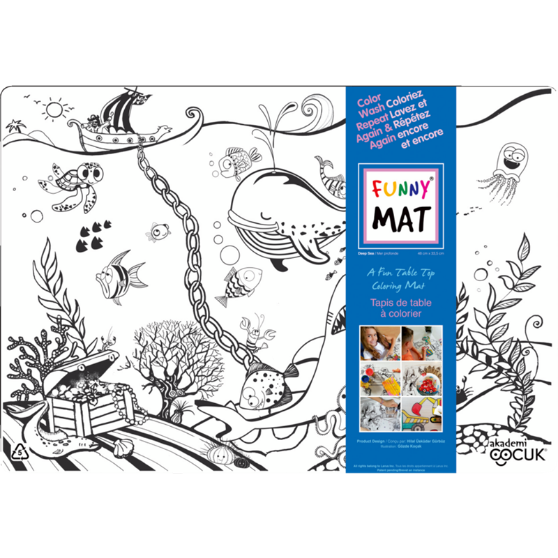 Image MAT FOR COLORING DEEP SEA