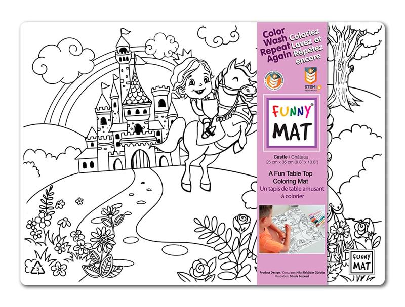 Image COLORING MAT CASTLE