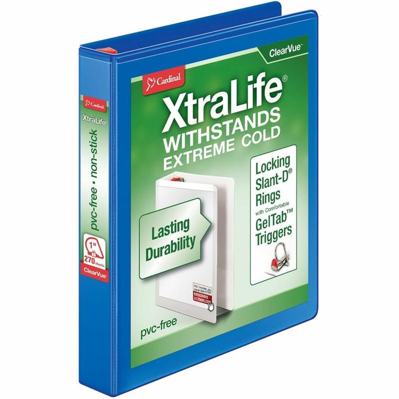 Image XtraLife® ClearVue® Locking Slant-D® Binders