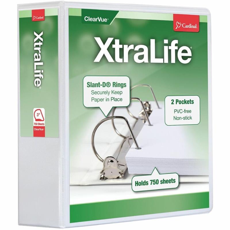 Image XtraLife® ClearVue® Locking Slant-D® Binders
