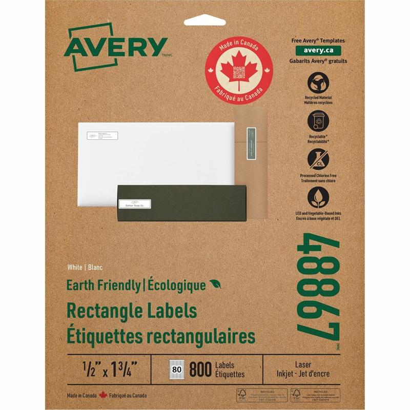 Image EcoFriendly White Mailing Labels
