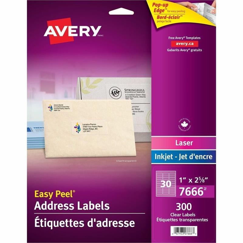 Image Easy Peel® Clear Mailing Labels